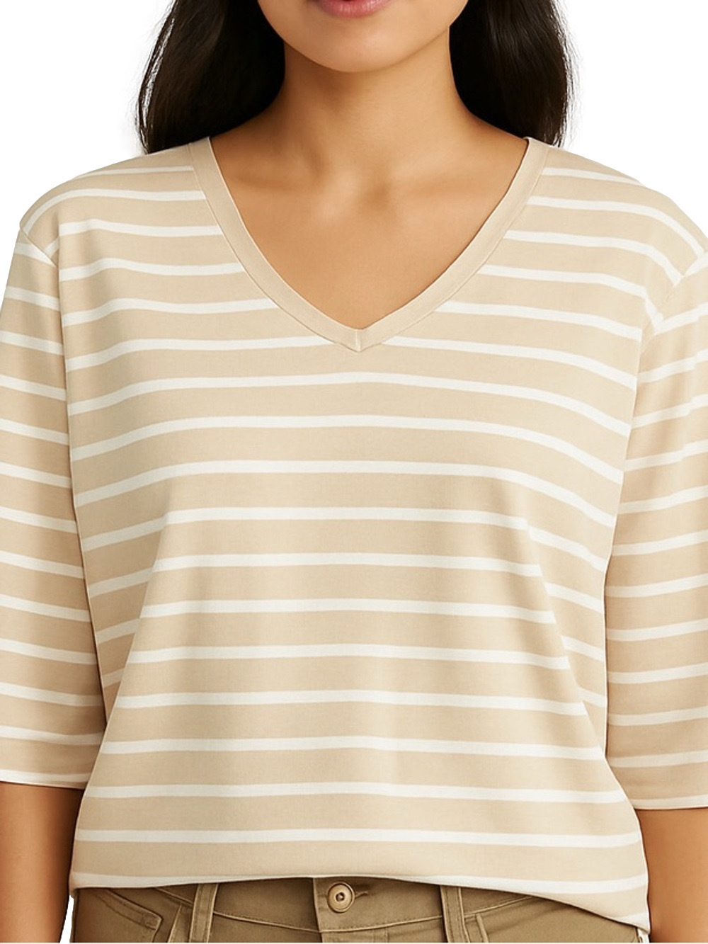 270. NWOT WOMENS DENIM + COMPANY XL DETAIL TOP